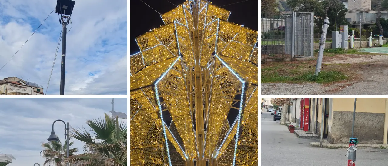 Tropea, luminarie natalizie accese in centro ma interi quartieri al buio: criticità segnalate\u00A0e nessuna risposta\n
