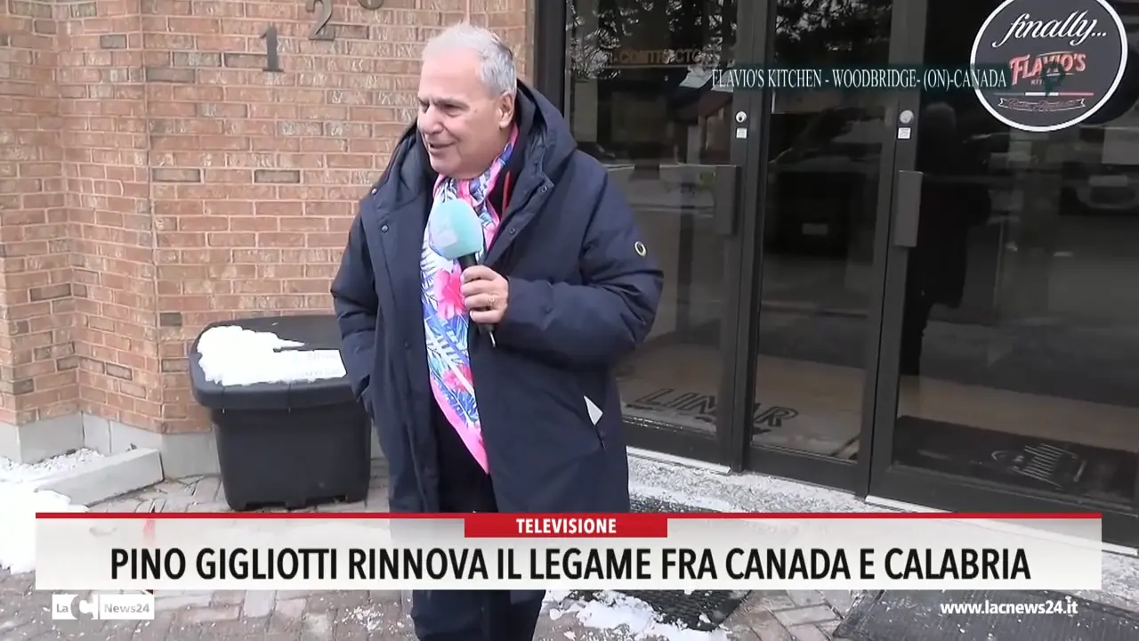 Pino Gigliotti rinnova il legame fra Canada e Calabria