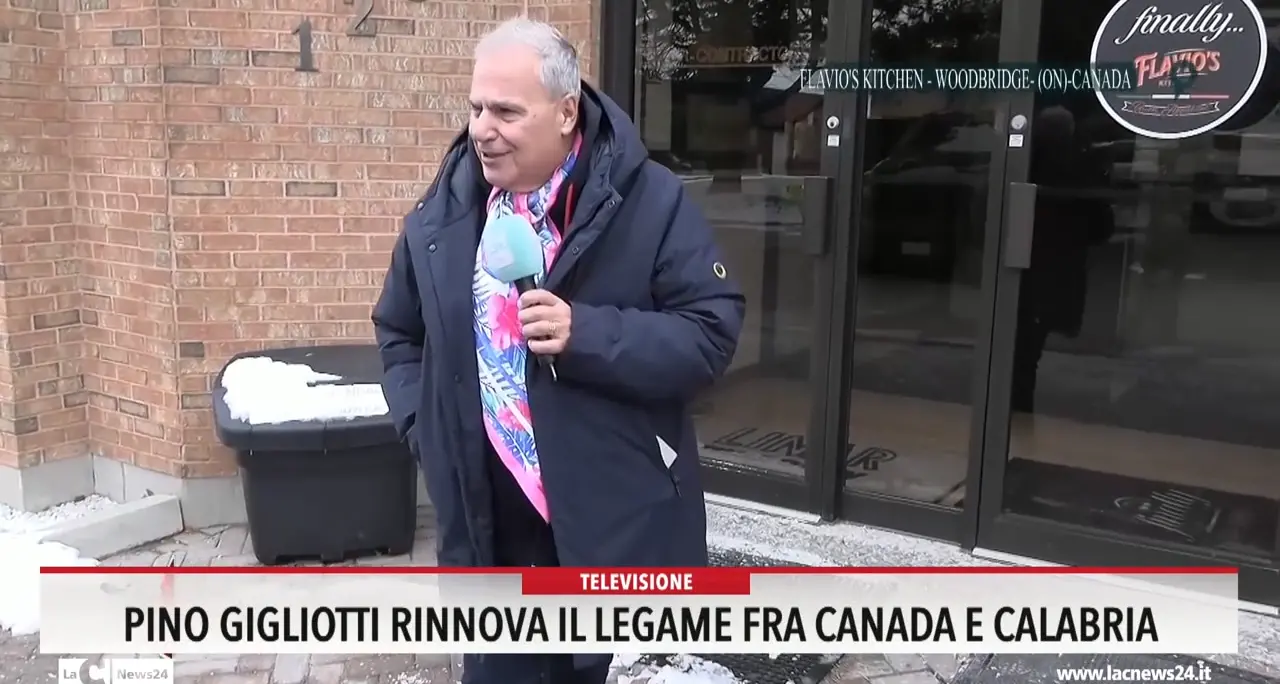 Pino Gigliotti rinnova il legame fra Canada e Calabria