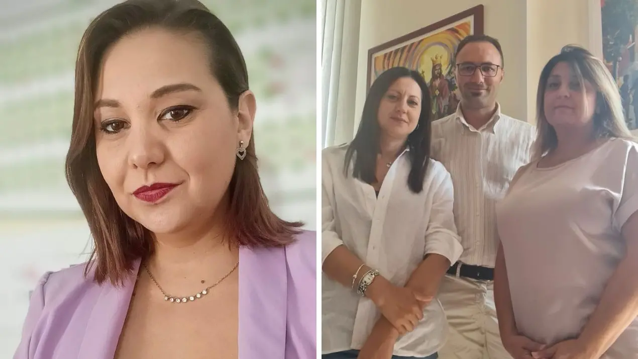 <p>La consigliera Mariana Iannello e i consiglieri di opposizione Epifanio Mariella, Amelia Conca, Fabio Cotroneo</p>\\n