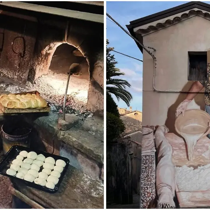 Città della seta e ora anche del pane,\u00A0a Mendicino si riaccendono i forni e si dedica un murale all’arte dell’impasto\n