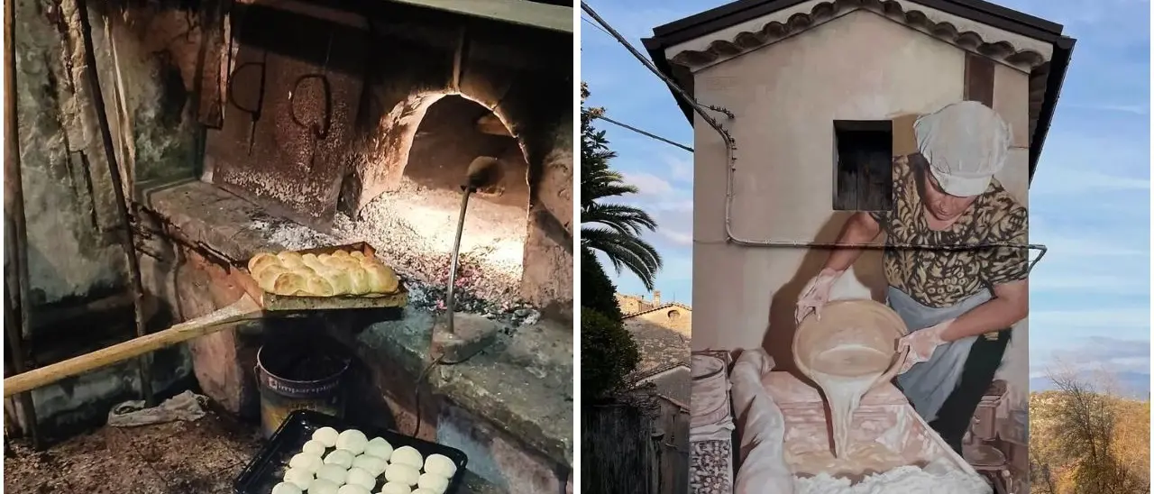 Città della seta e ora anche del pane,\u00A0a Mendicino si riaccendono i forni e si dedica un murale all’arte dell’impasto\n