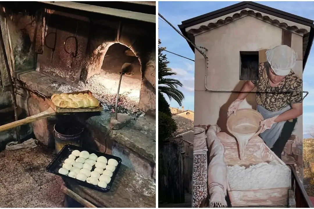 Città della seta e ora anche del pane,\u00A0a Mendicino si riaccendono i forni e si dedica un murale all’arte dell’impasto\n
