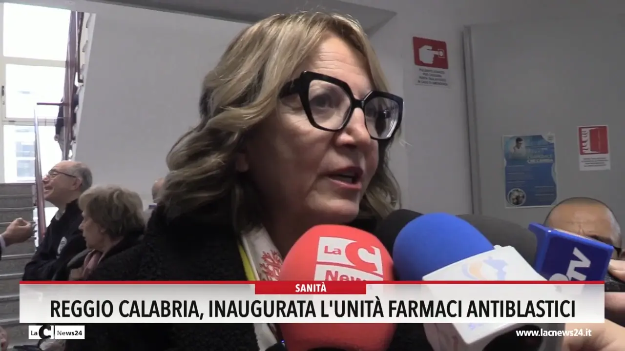 Reggio Calabria, inaugurata l'unita farmaci antiblastici