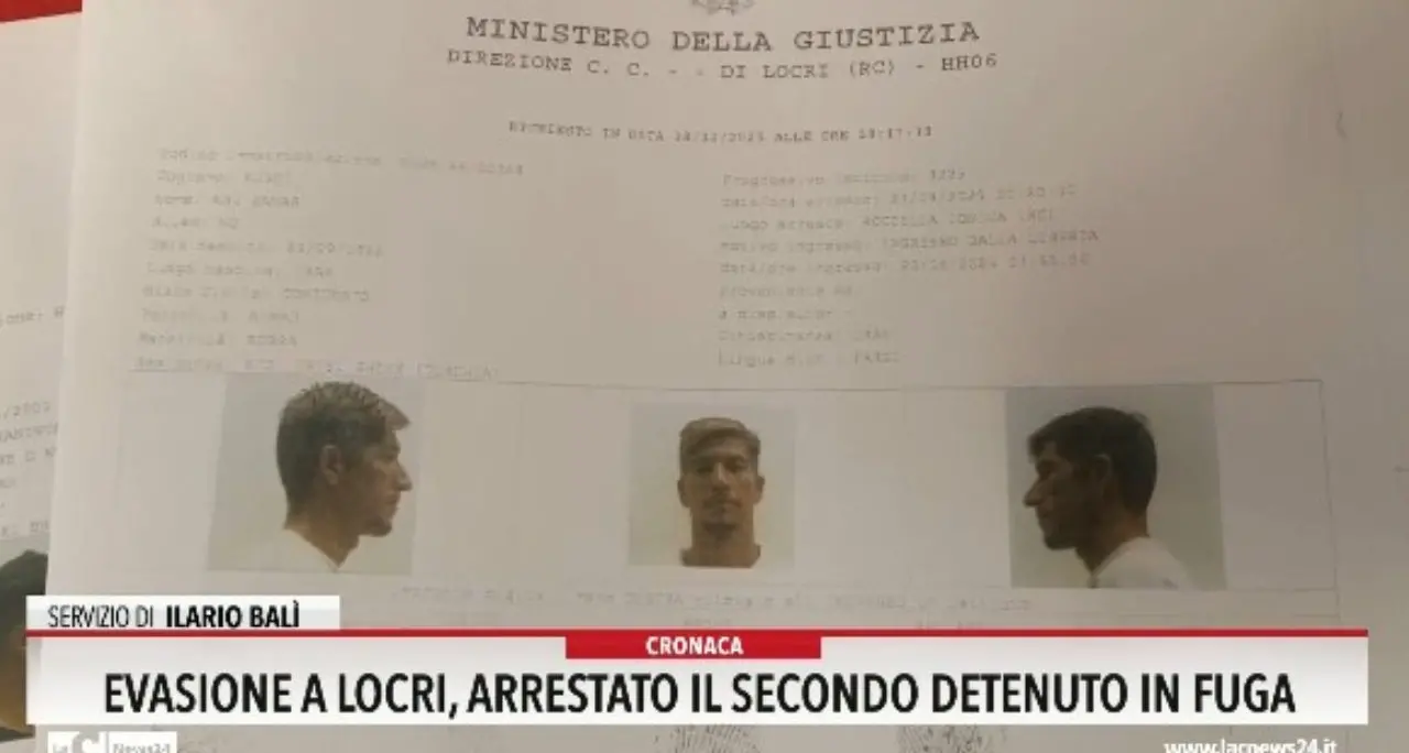 Evasione a Locri, arrestato il secondo detenuto in fuga
