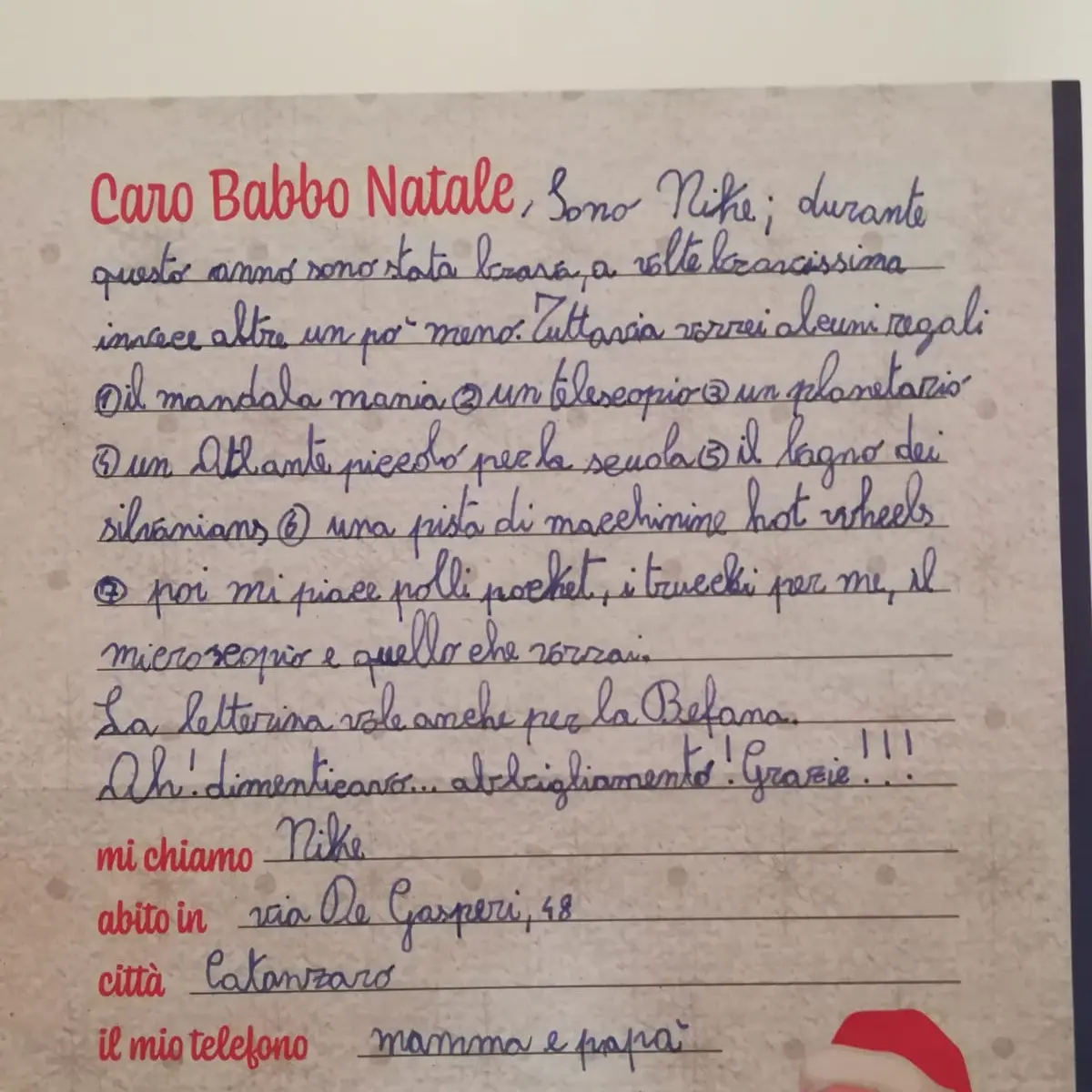 La magia del Natale nelle letterine dei bambini. E a Catanzaro rivive anche nelle recite sul palco\n