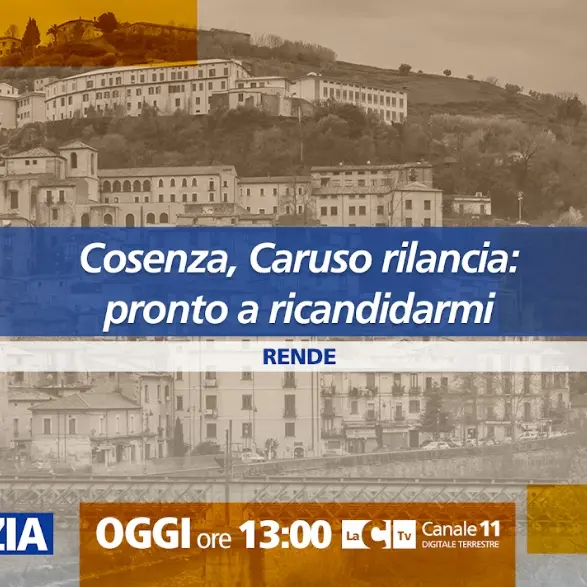 A Dentro la notizia focus su Cosenza e il rilancio di Caruso: «Pronto a ricandidarmi»\n