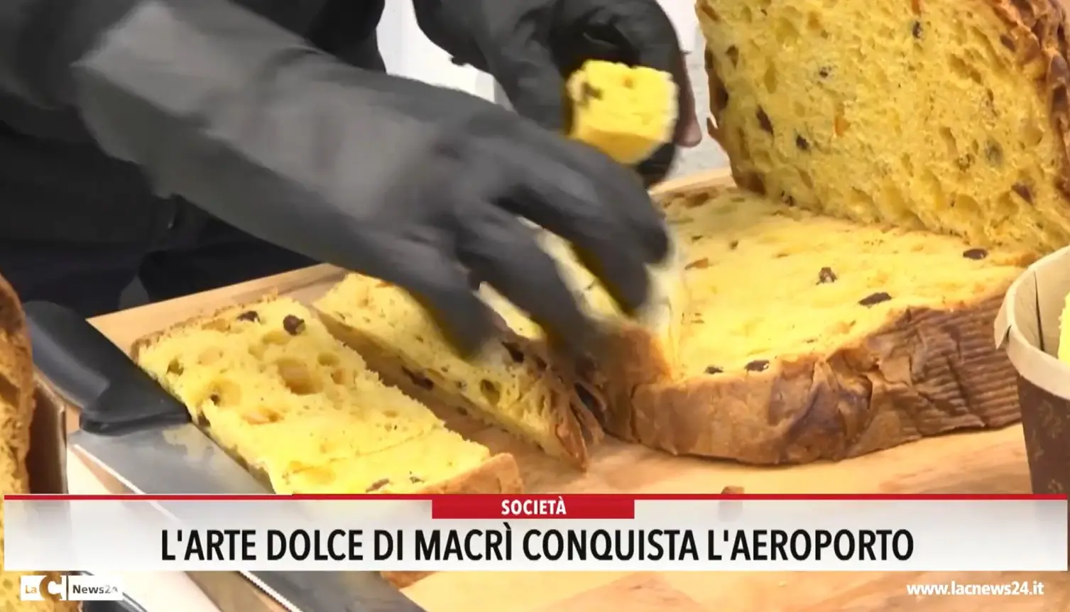 L'arte dolce di Macrì conquista l'aeroporto