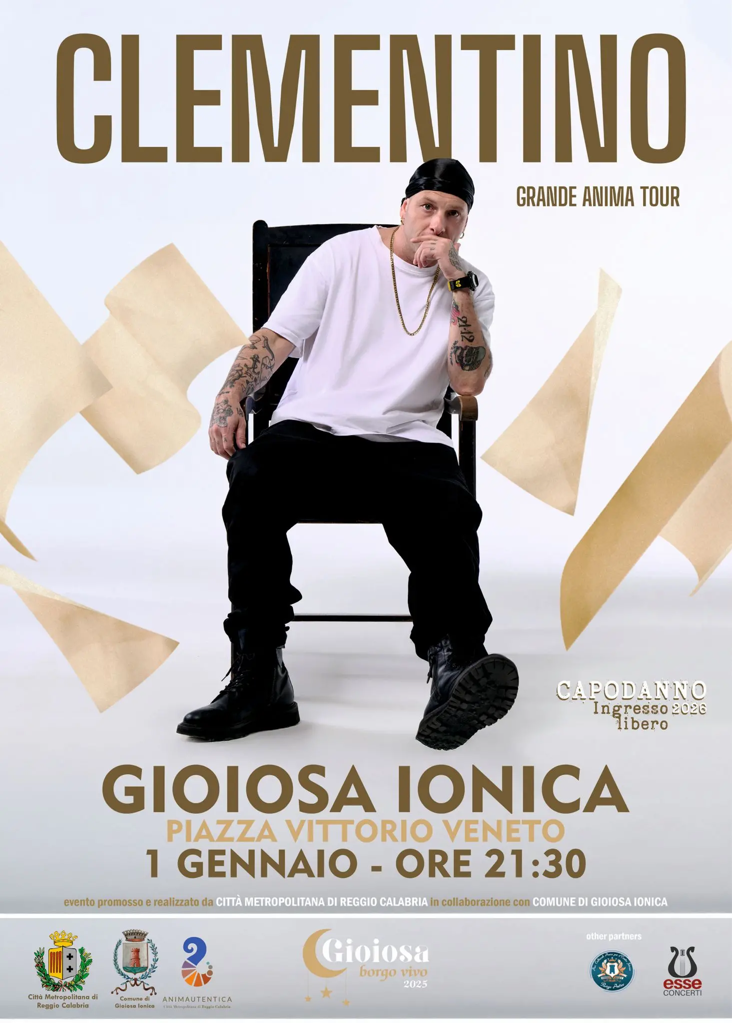 Gioiosa Ionica aspetta il 2026 con Clementino, il sindaco Fuda:\u00A0«Con lui uno show adatto a giovani e meno giovani»\n