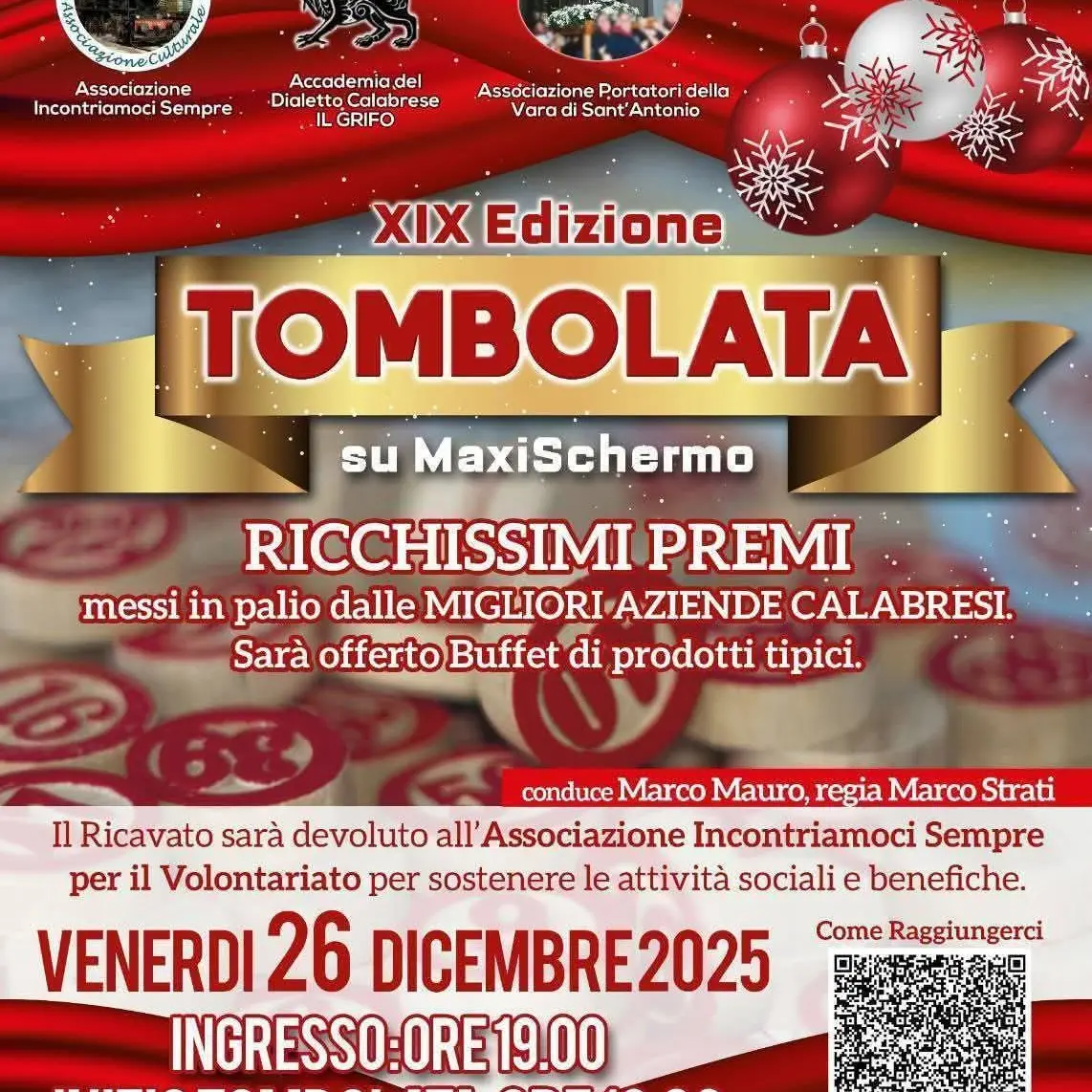 Reggio, torna la maxitombolata benefica\u00A0all'auditorium Don Orione\n