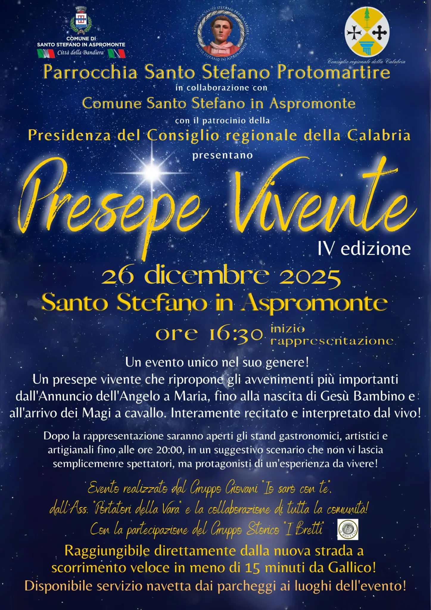 A Santo Stefano in Aspromonte tutto è pronto per il Presepe Vivente\n