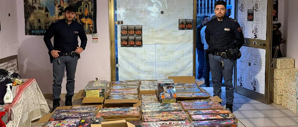 La Polizia di Stato sequestra 5 tonnellate di materiale pirotecnico