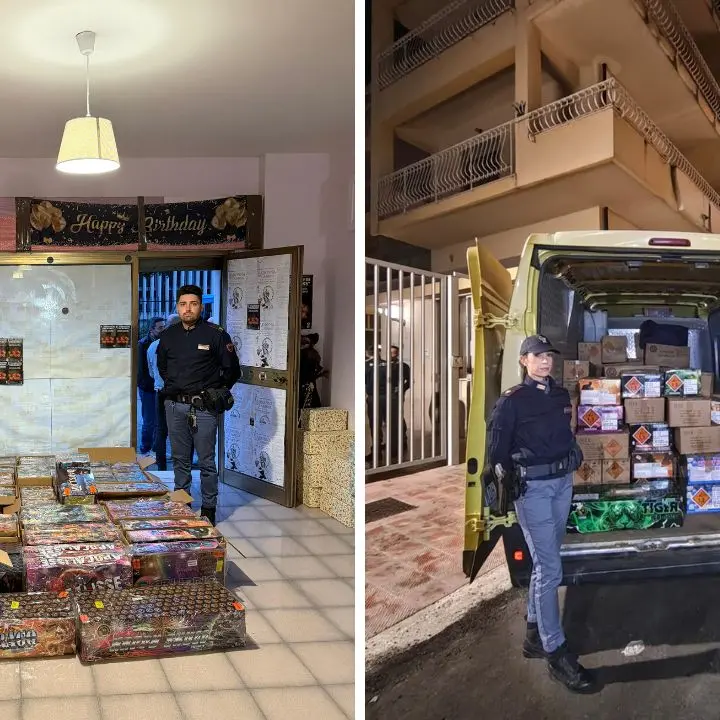 Siderno, sequestrate 5\u00A0tonnellate di materiale pirotecnico: due persone denunciate\n