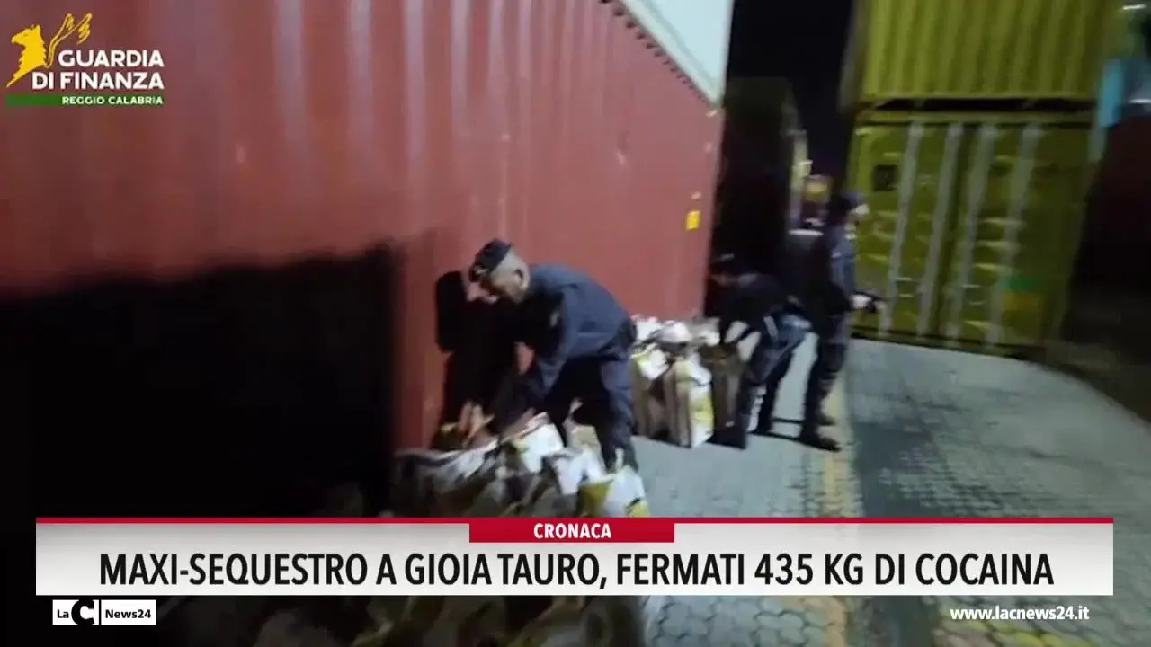 Maxi sequestro a Gioia Tauro, fermati 435 kg di cocaina