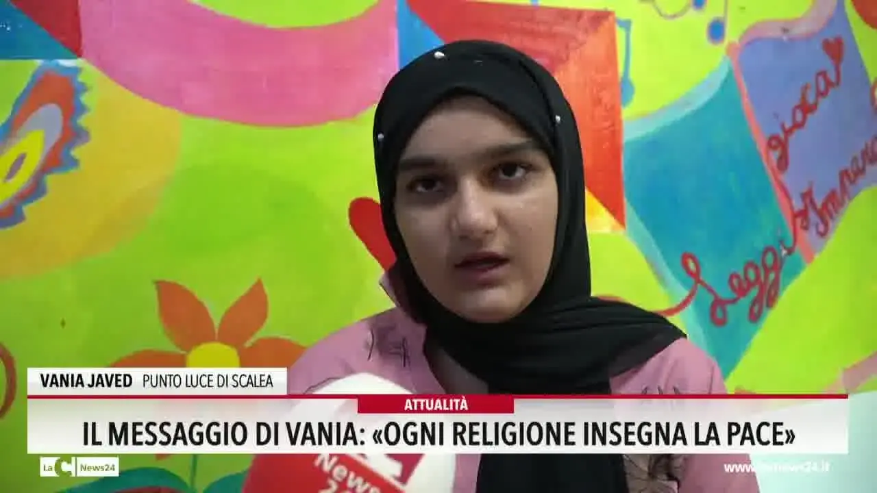 Il messaggio di Vania: «Ogni religione insegna la pace»
