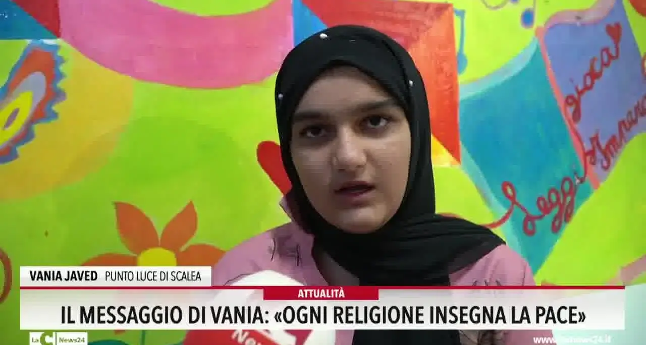Il messaggio di Vania: «Ogni religione insegna la pace»