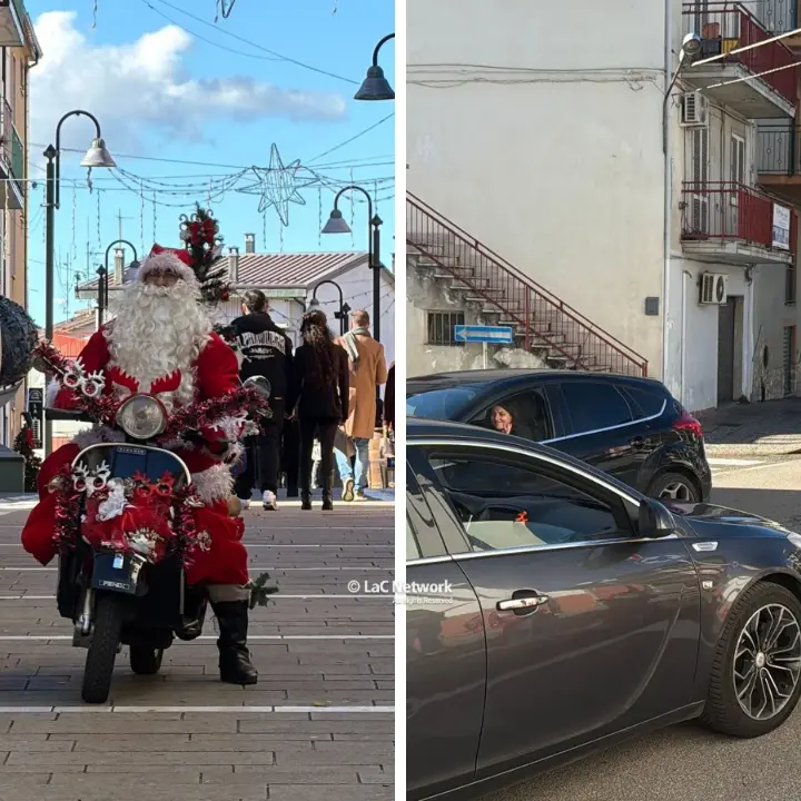 Ad Acri Babbo Natale arriva… in vespa: la tradizione di Angelo illumina la vigilia\n\n\n