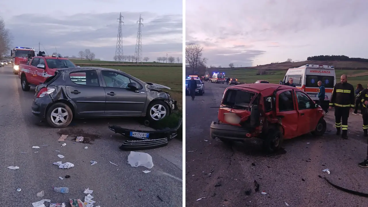 Pauroso incidente nel Vibonese, carambola tra 3 auto: 9 feriti, 4 sono minori