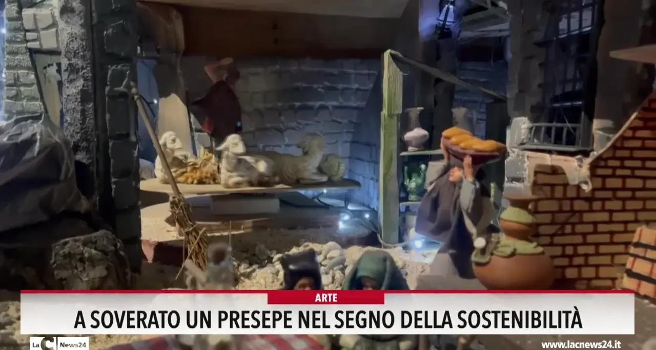 A Soverato un presepe nel segno della sostenibilità