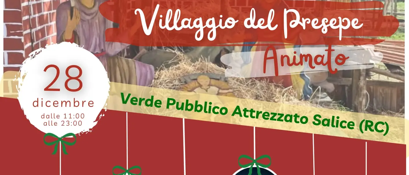 A Salice il Villaggio del Presepe animato\n