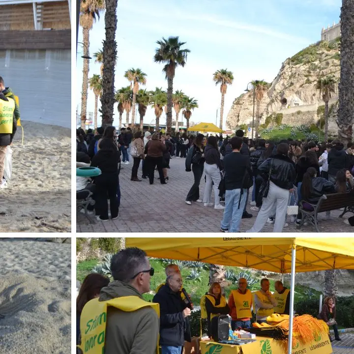 Puliamo il Parco marino: a Tropea studenti e Legambiente in campo per la pulizia della spiaggia della Marina dell’Isola\n