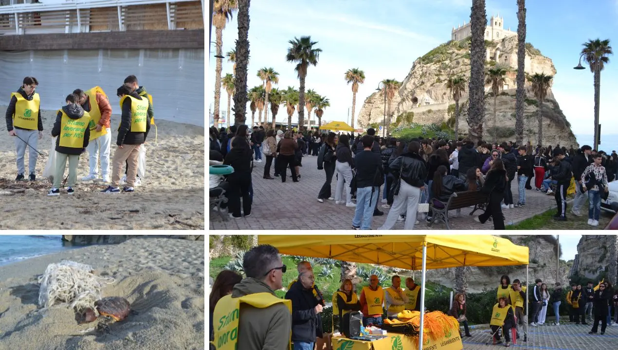 Puliamo il Parco marino: a Tropea studenti e Legambiente in campo per la pulizia della spiaggia della Marina dell’Isola\n