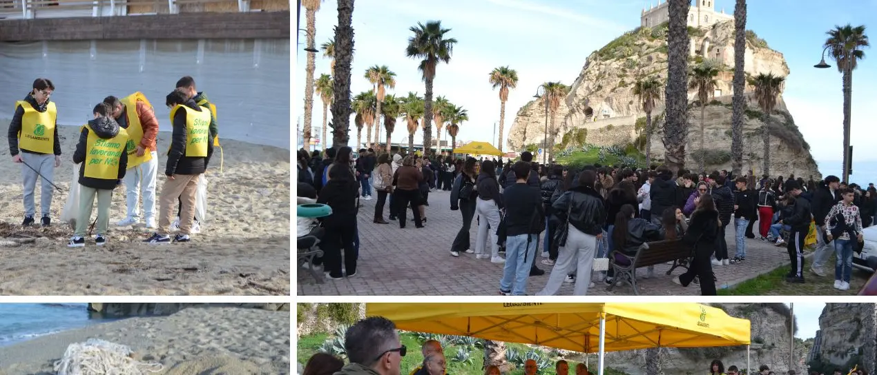 Puliamo il Parco marino: a Tropea studenti e Legambiente in campo per la pulizia della spiaggia della Marina dell’Isola\n