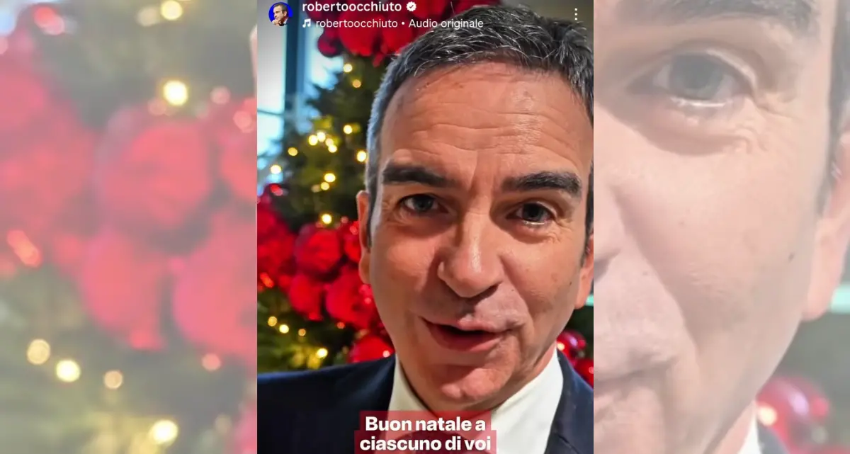 Natale patinato sui social, ma nei commenti è tutta un’altra storia: Occhiuto e le verità che non si possono nascondere\n