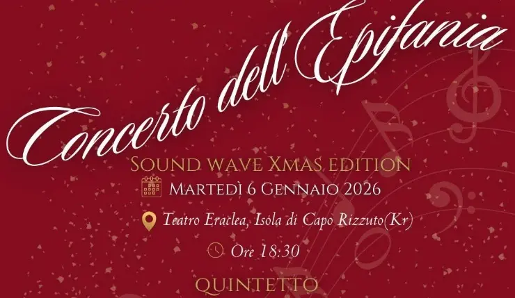 A Isola Capo Rizzuto una speciale Epifania:\u00A0la grande musica protagonista al Concerto del nuovo anno al teatro Eraclea\n