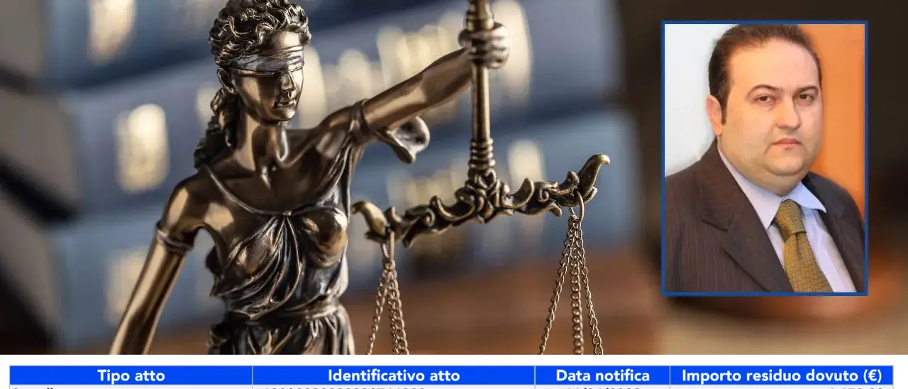 Nuovo annullamento di una maxi cartella esattoriale (1,4 milioni) a carico dell’ex consigliere provinciale di Vibo Domenico Fraone\n