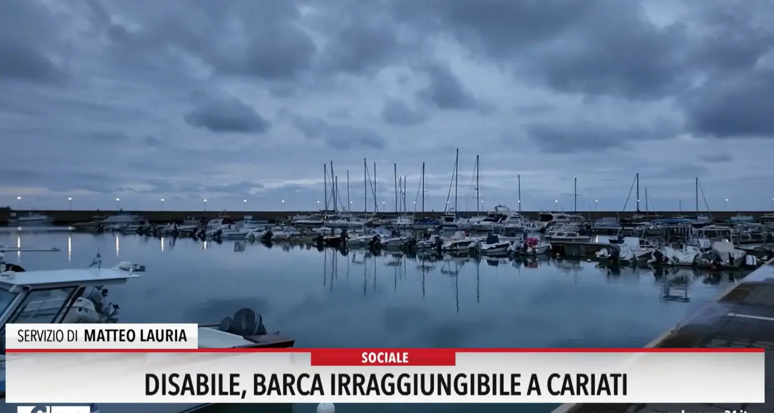 Cariati, barca irraggiungibile per un disabile