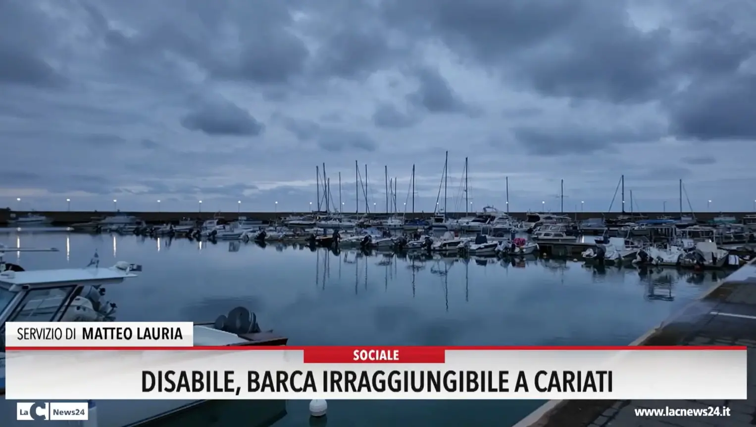 Cariati, barca irraggiungibile per un disabile