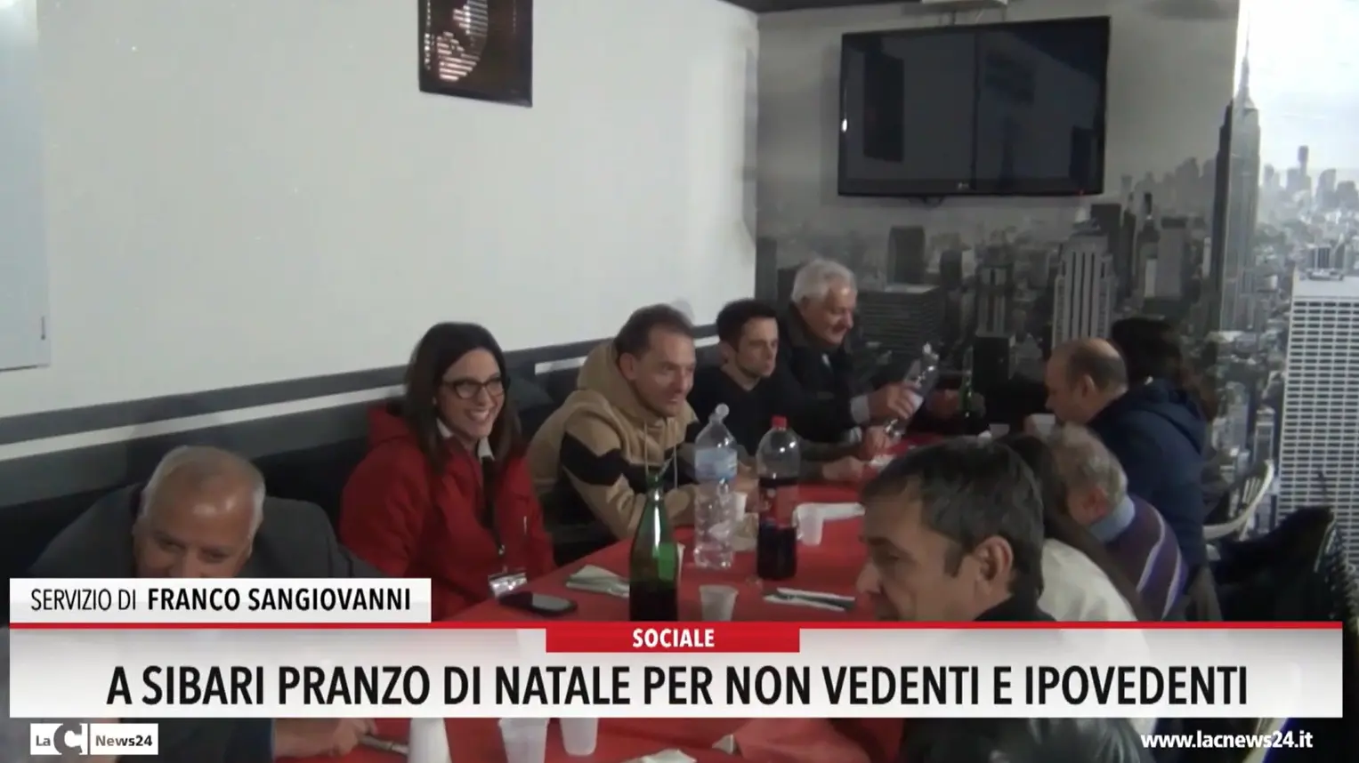 A Sibari pranzo di Natale per non vedenti e ipovedenti