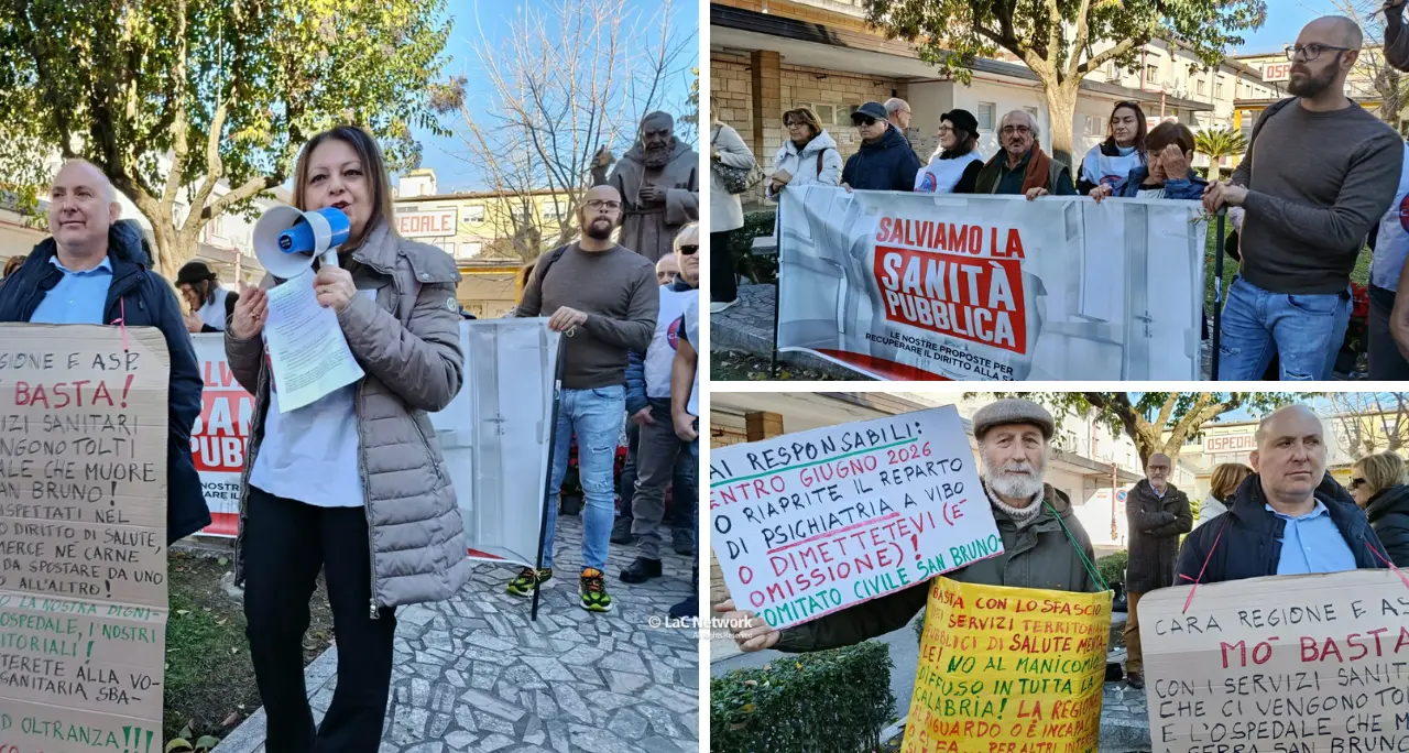 Sanità vibonese, comitati civici davanti allo Jazzolino: «Ora denunciamo tutti». E vanno dai carabinieri\n