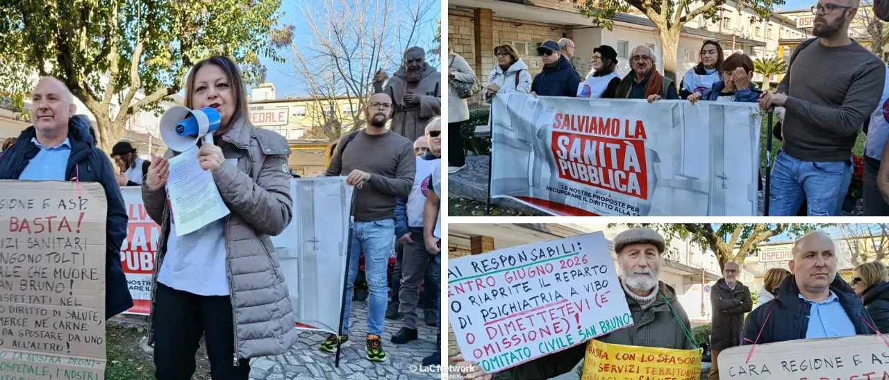 Sanità vibonese, comitati civici davanti allo Jazzolino: «Ora denunciamo tutti». E vanno dai carabinieri\n