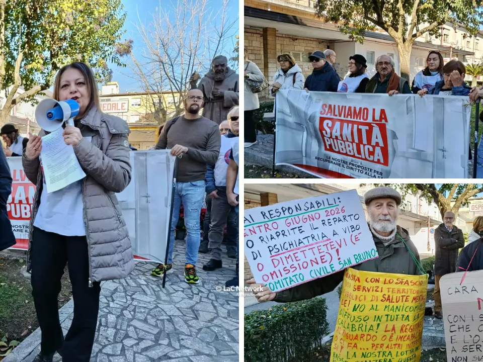 Sanità vibonese, comitati civici davanti allo Jazzolino: «Ora denunciamo tutti». E vanno dai carabinieri