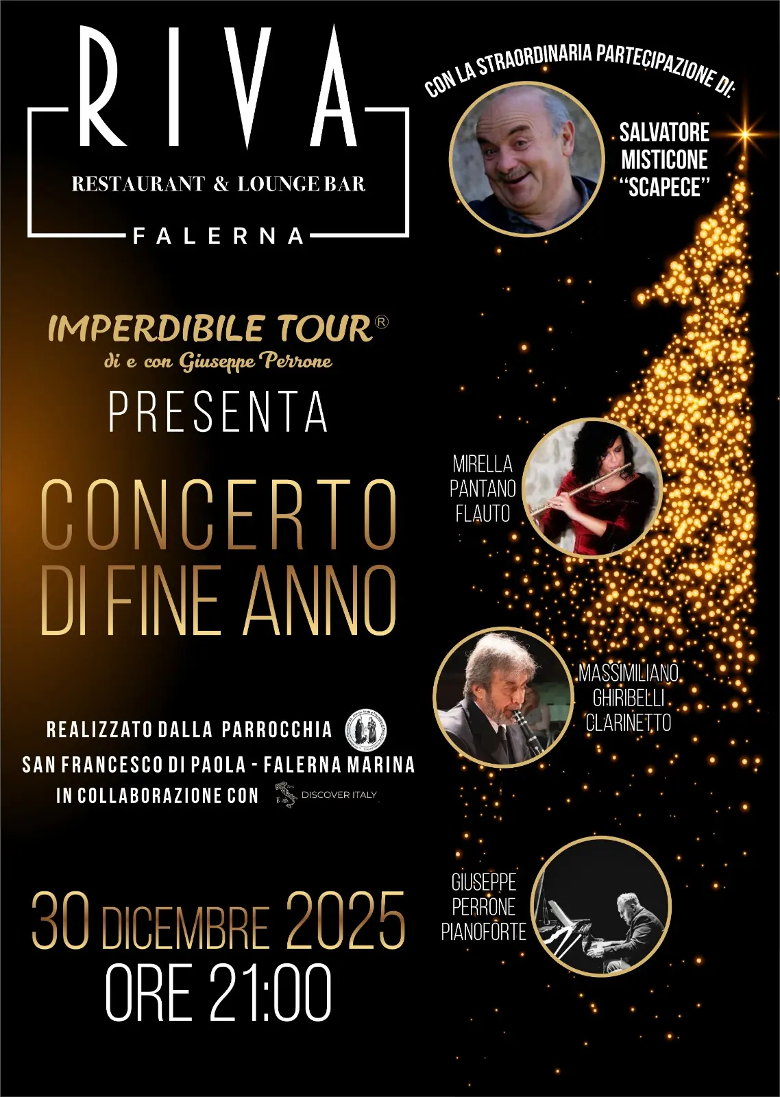 Concerto di fine anno a Falerna Marina: musica, talento ed emozioni il 30 dicembre\n
