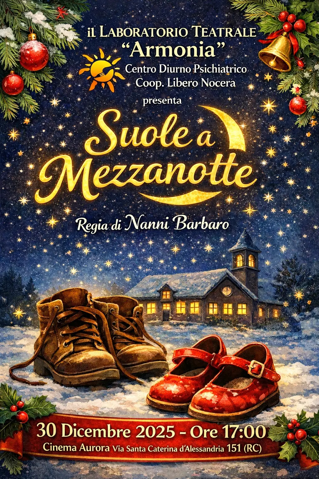 Reggio, teatro e inclusione con il Centro Armonia: in scena «Suole a mezzanotte»\n