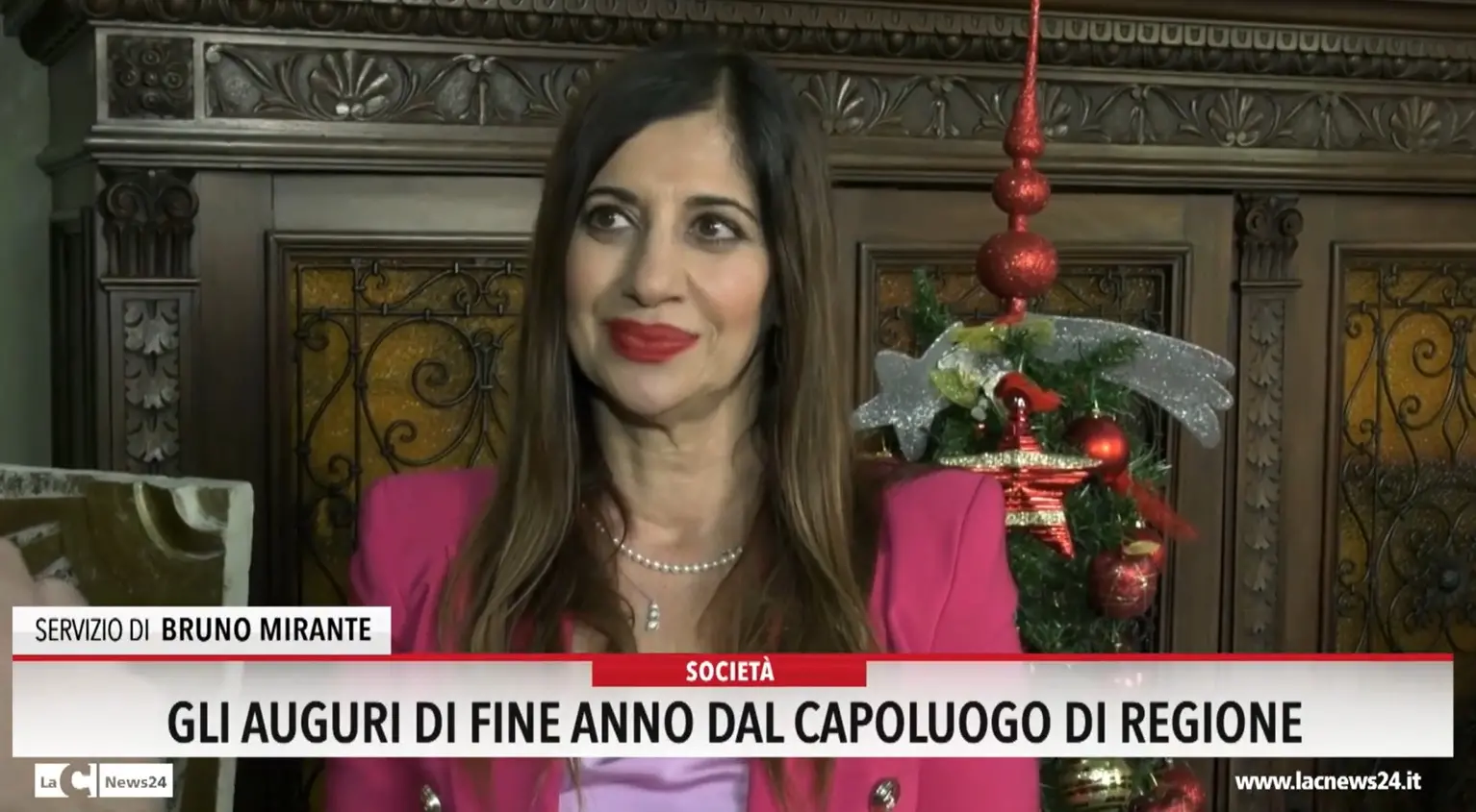 Gli auguri di fine anno dal capoluogo di regione