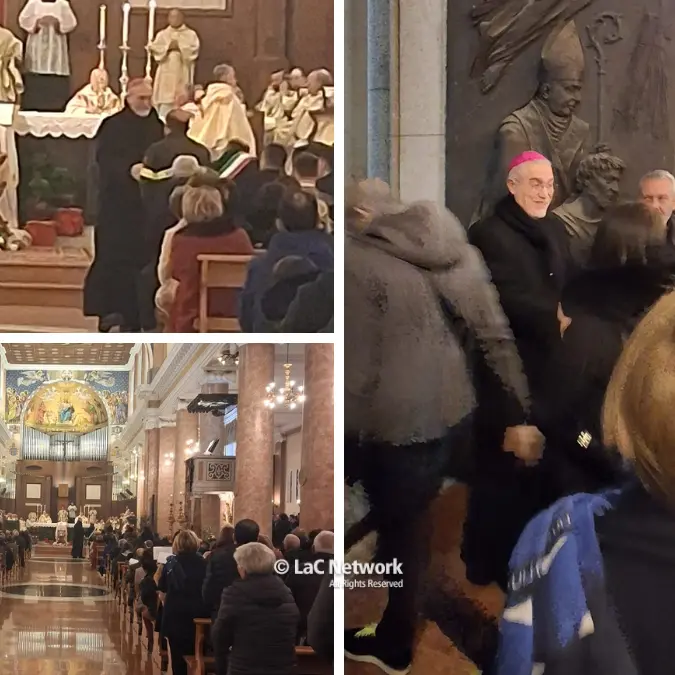 Il vescovo Nostro dopo il malore arriva a sorpresa a Mileto per la chiusura del Giubileo: «Grazie ai medici e a chi ha pregato per me»