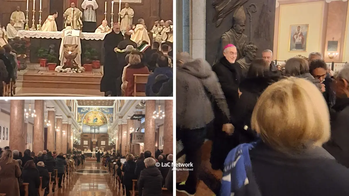 Mileto, sorpresa del\u00A0vescovo Nostro per la chiusura del Giubileo: «Grazie ai medici e a chi ha pregato per me, siamo una famiglia»