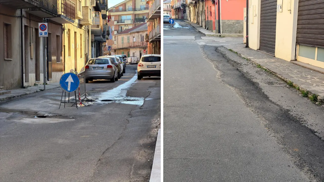 Vibo, non c’è pace per Cancello Rosso: nuova voragine e rivolo di fogna sulla carreggiata\n