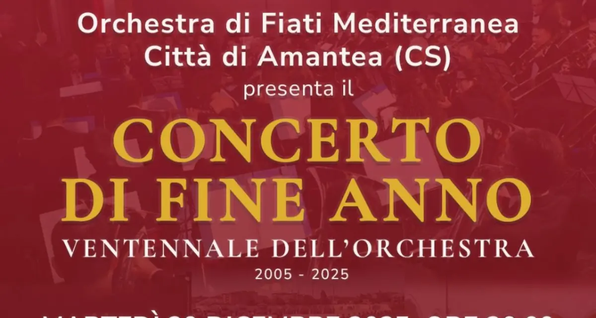 Amantea, il respiro dell’Europa in vent’anni di note: l’Orchestra di Fiati Mediterranea celebra il suo storico Ventennale\n