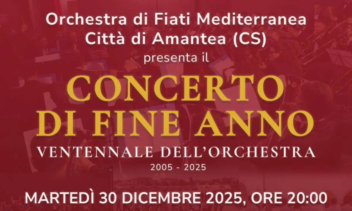 Amantea, il respiro dell’Europa in vent’anni di note: l’Orchestra di Fiati Mediterranea celebra il suo storico Ventennale\n