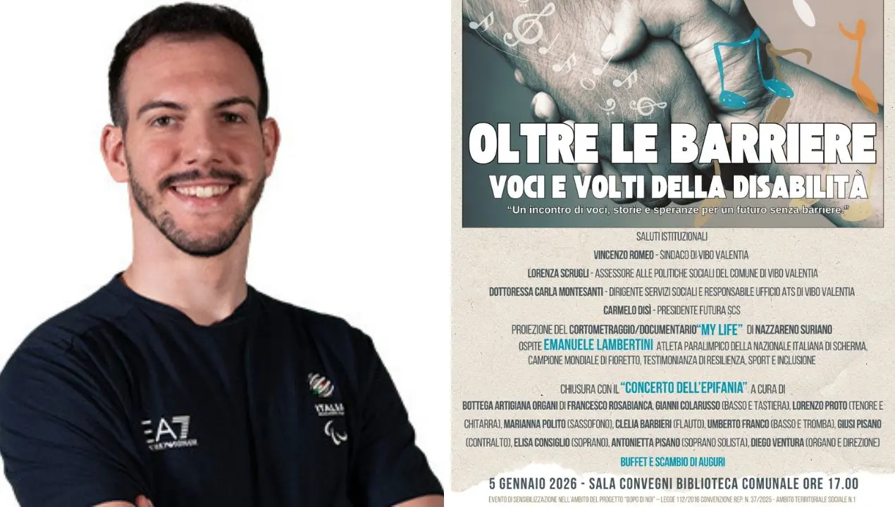 Vibo, i temi della disabilità e dell’inclusione al centro dell’evento Oltre le barriere. Ospite speciale l’atleta paralimpico Lambertini\n