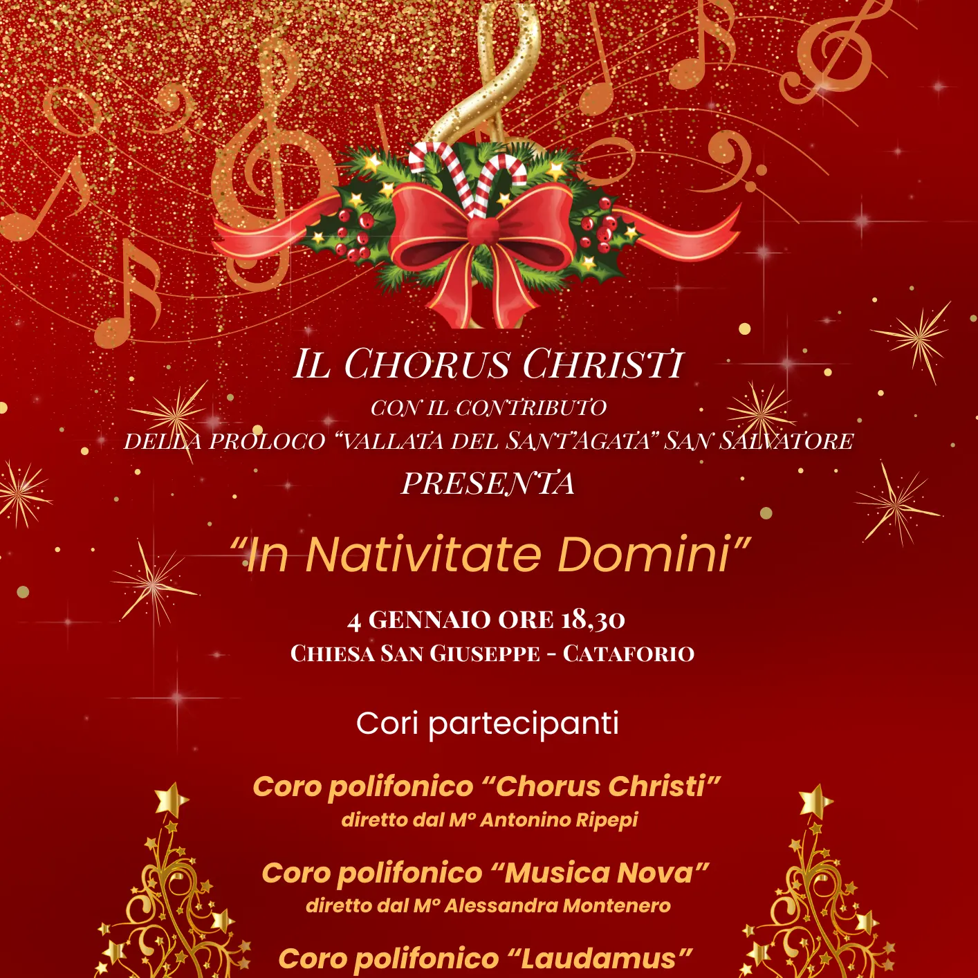 In Nativitate Domini: la grande musica corale illumina Cataforio\n