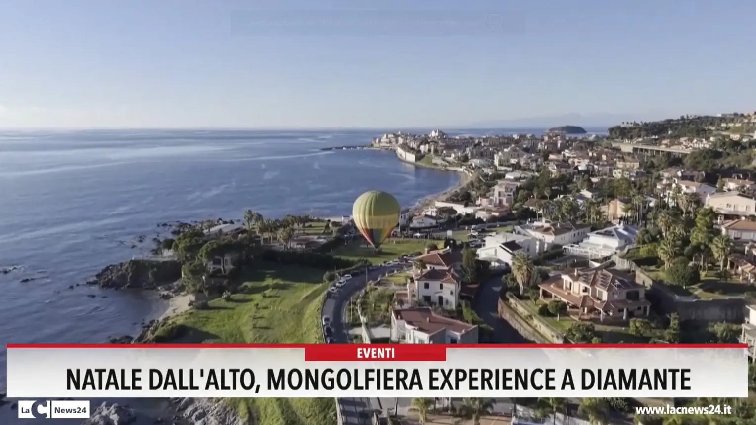 Natale dall'alto, mongolfiera experience a Diamante