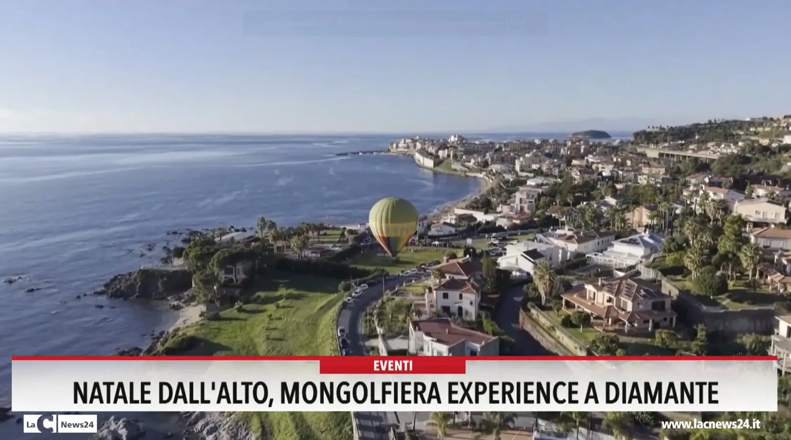 Natale dall'alto, mongolfiera experience a Diamante