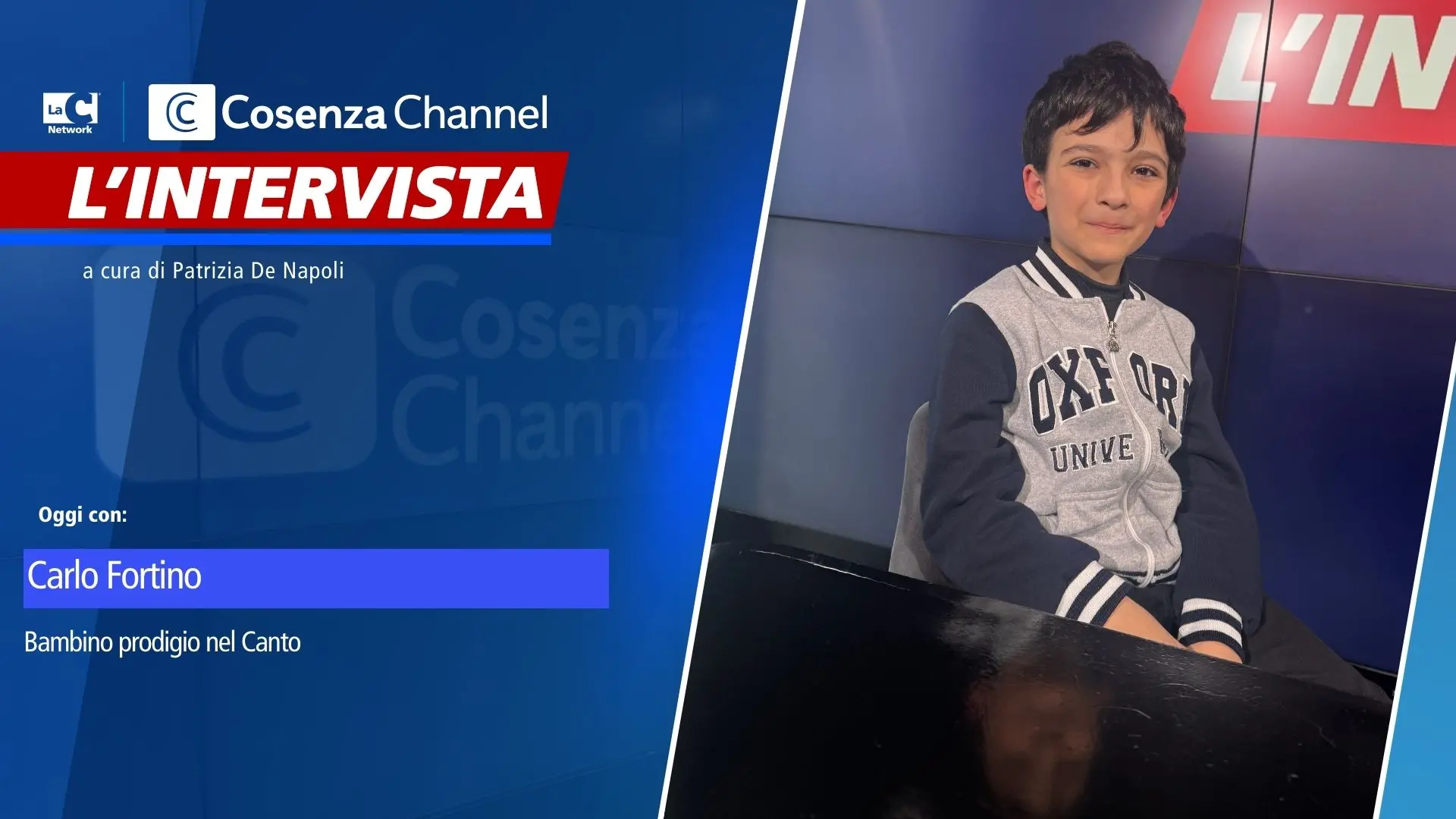 Carlo Fortino, 10 anni e una voce che incanta: «Il mio sogno è diventare cantante»\n