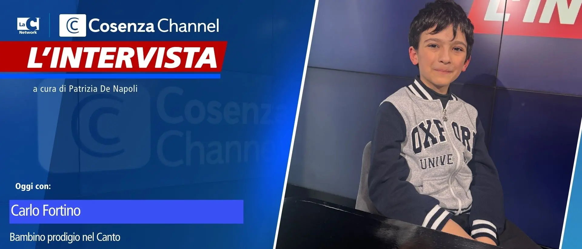 Carlo Fortino, 10 anni e una voce che incanta: «Il mio sogno è diventare cantante»\n